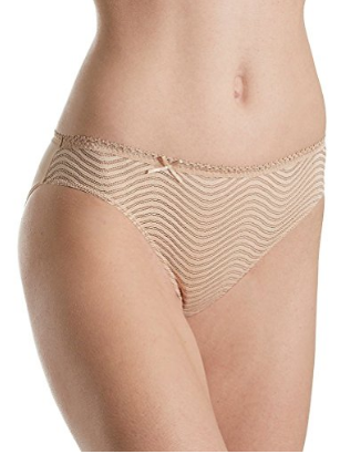Elastic waistband and leg openings bikini panty
