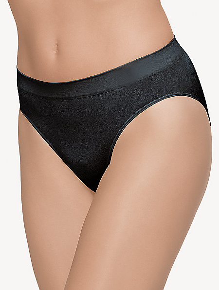 Wacoal B-Smooth Seamless Hi-Cut Brief - Black Small 
