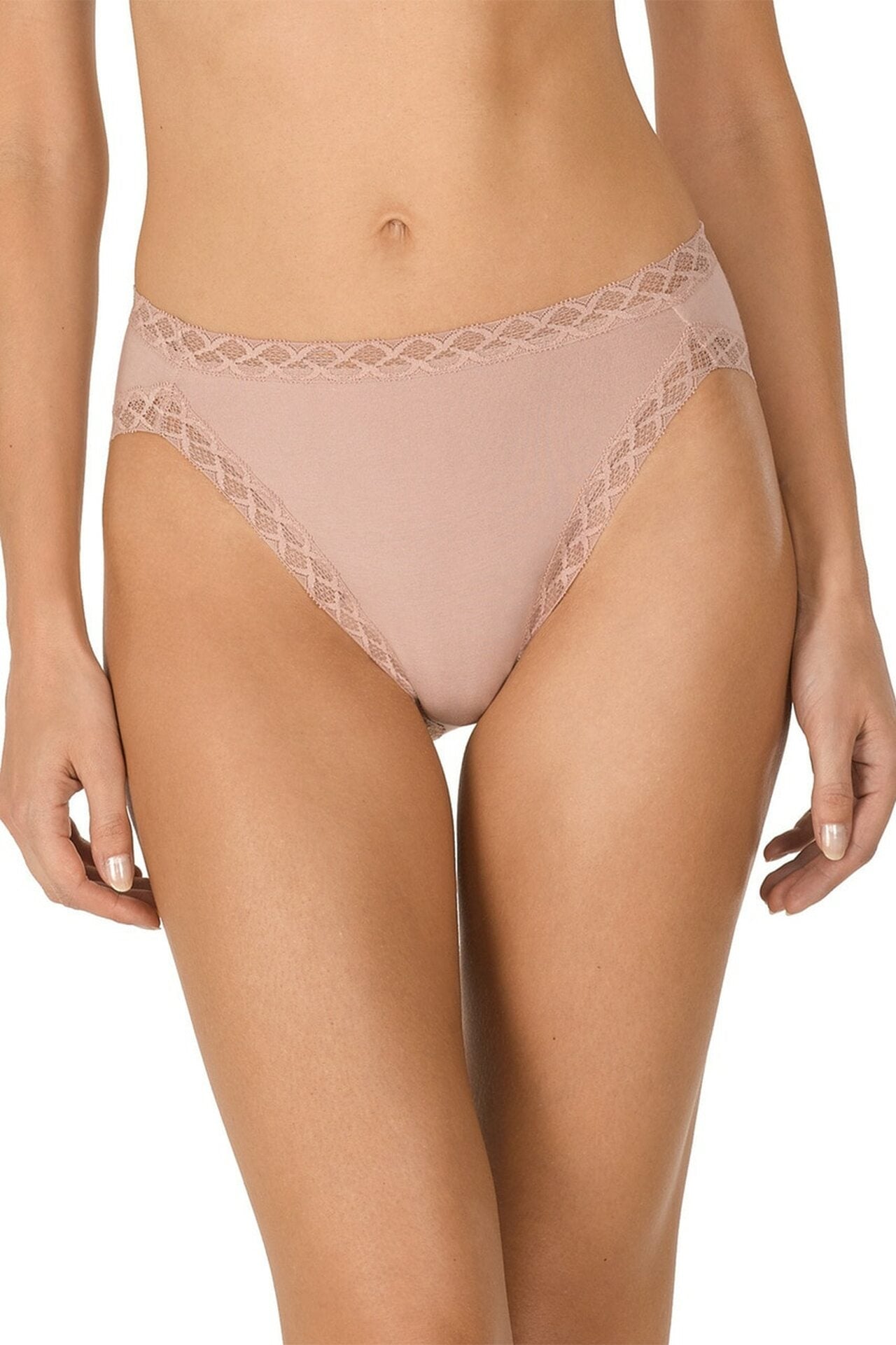 Natori Bliss Cotton French Cut Panty - Rose Beige 