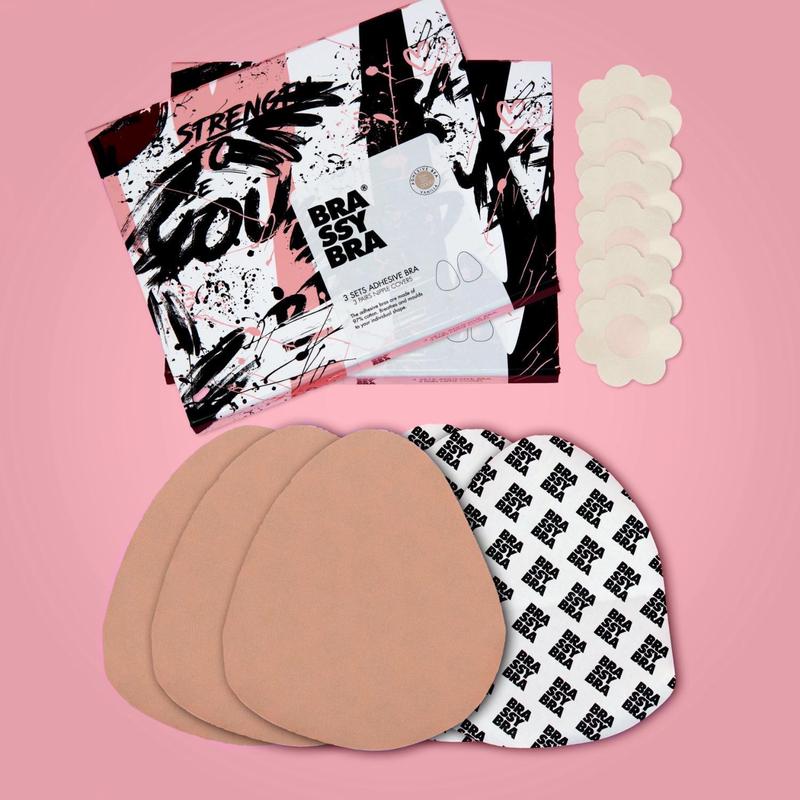 BrassyBra 3 Set Adhesive Bra (4162586509377)