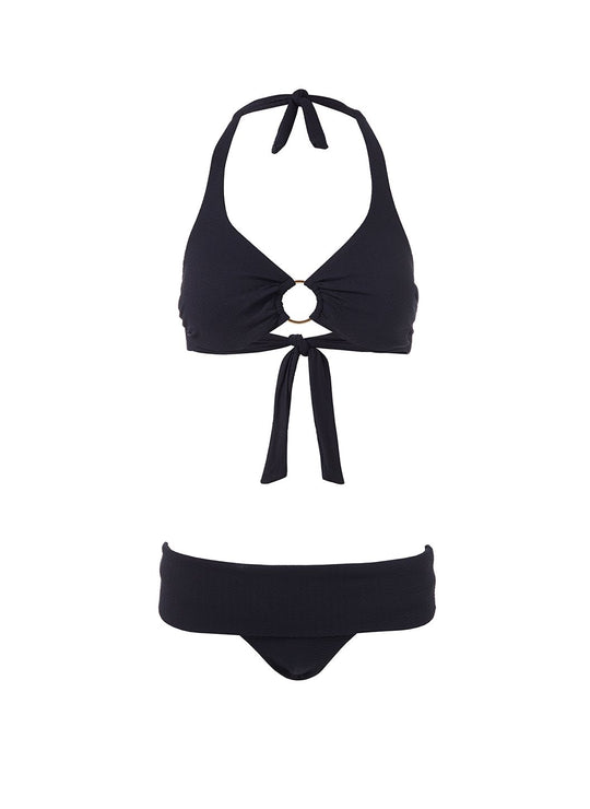 Melissa Odabash Brussels Black Mazy Bikini Bottom