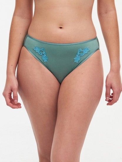 Green Low-rise Bikini panty