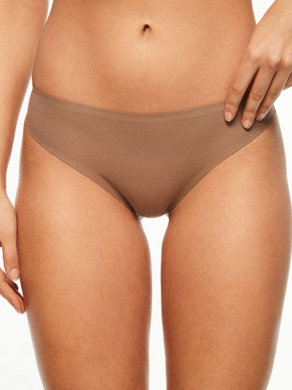 Chantelle Soft Stretch One Size Seamless Thong Brown