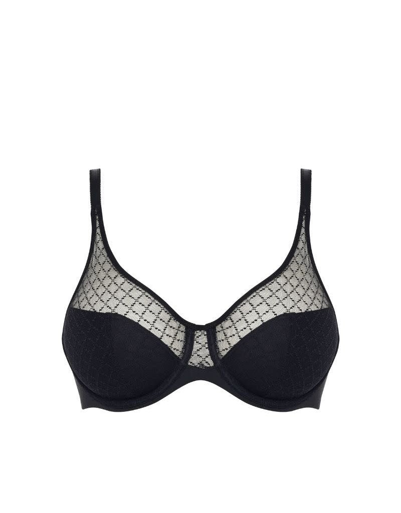 Chantelle - Day to Night Demi Bra, Deep Grey, Peachie Lingerie