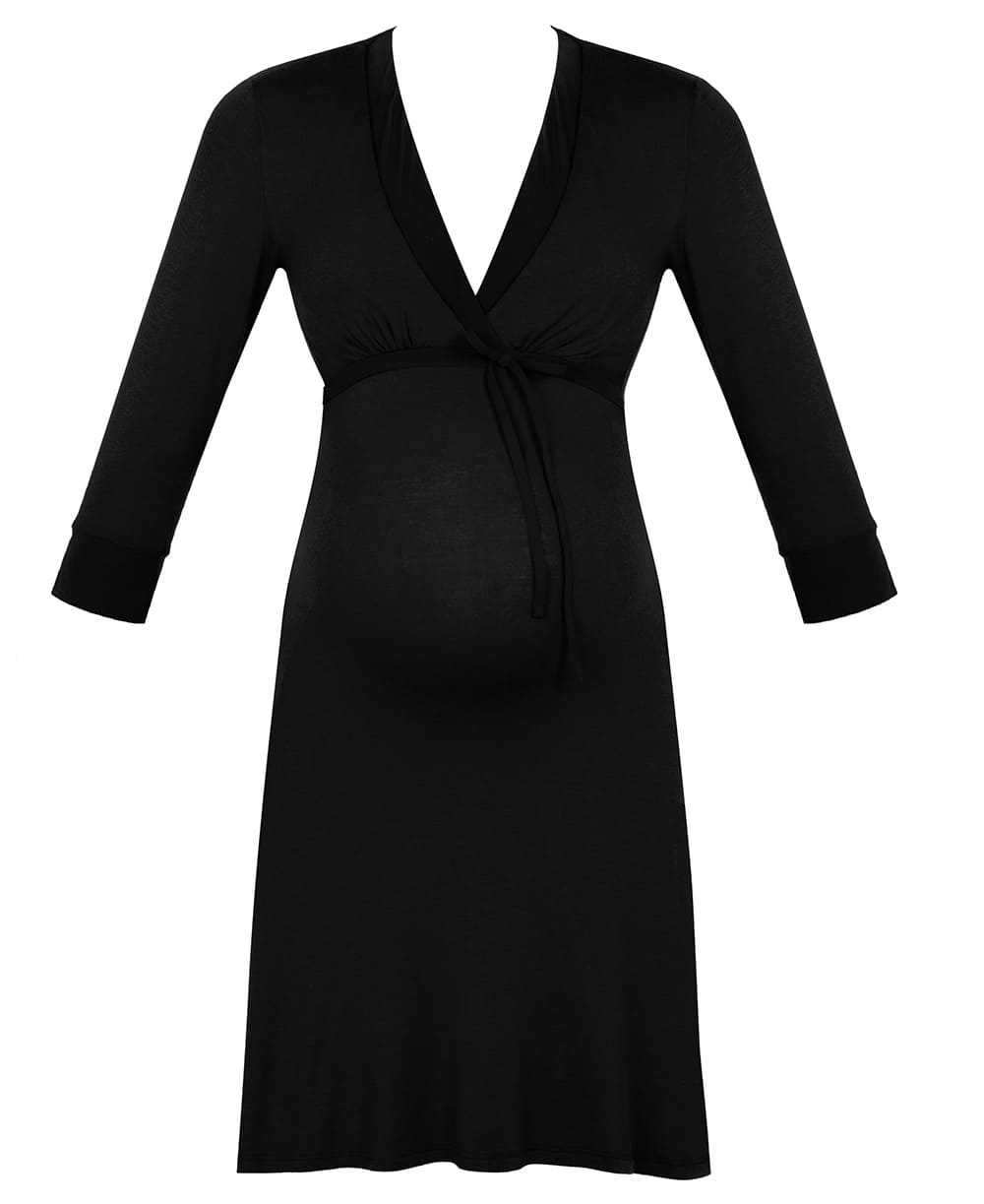 Cache Coeur Milk Maternity/Nursing Nightgown Black