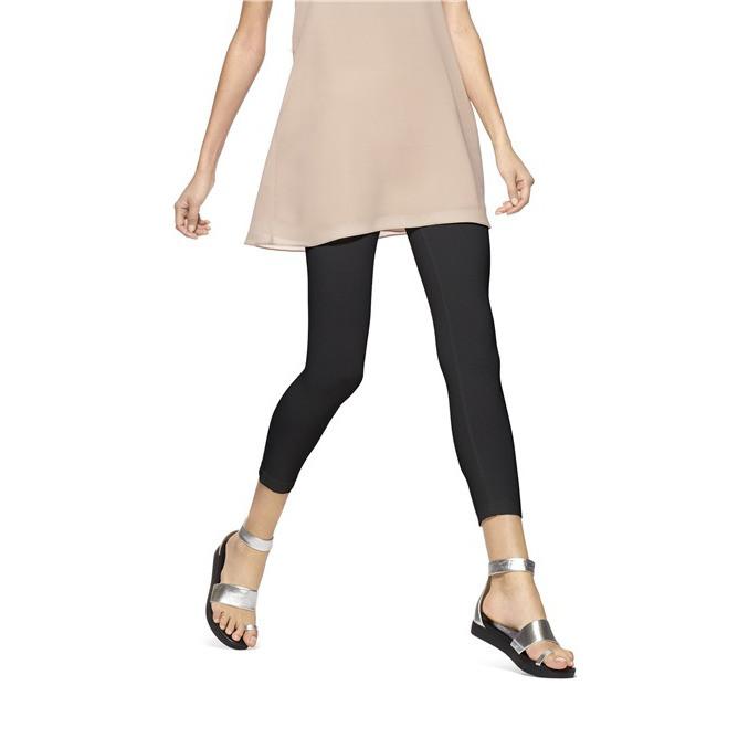 Hue Ultra Capri With Wide Waist Band Leggings XS Black 