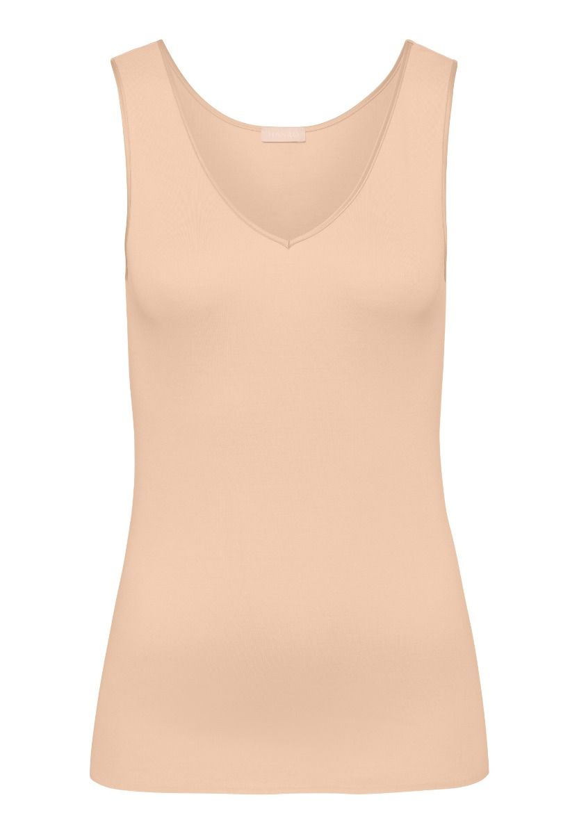 Hanro Cotton Seamless V-Neck Tank