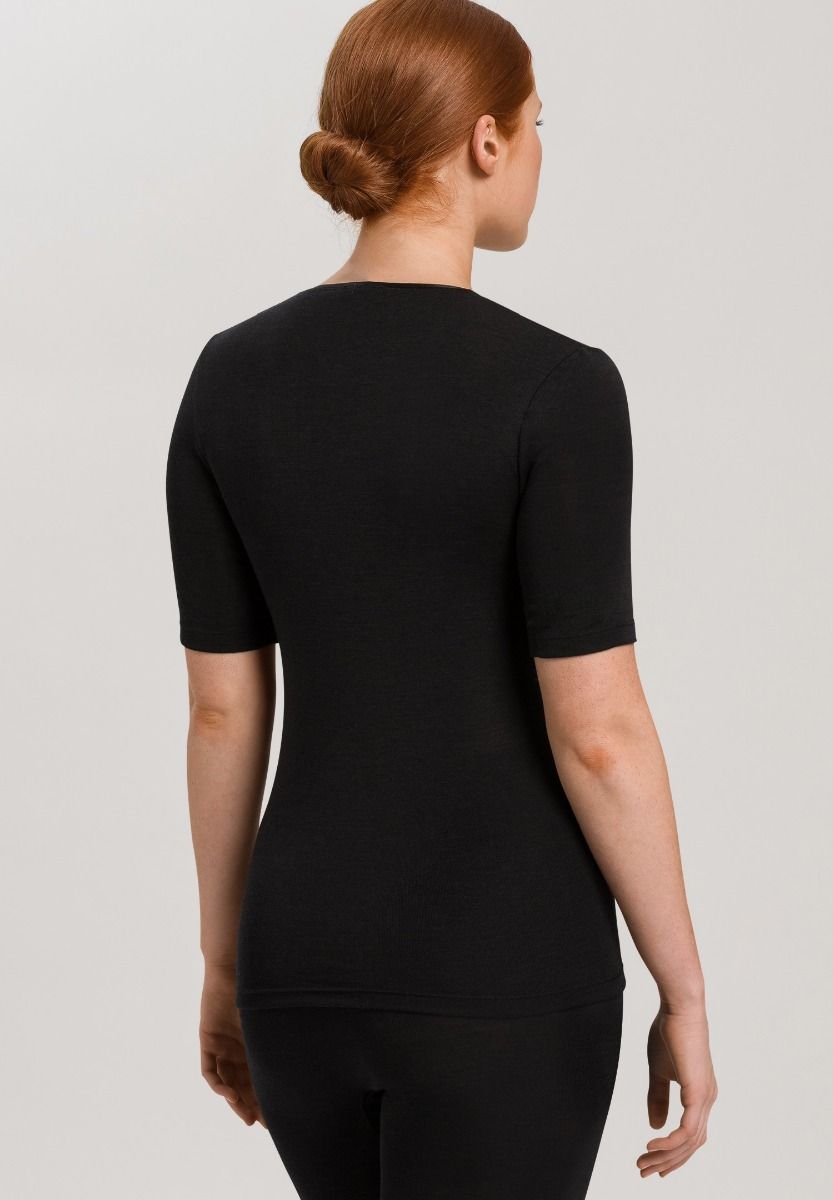 Hanro Woolen Silk Short Sleeve Shirt