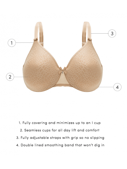 Chantelle C Magnifique Molded Underwire Bra - Nude (551925383233)