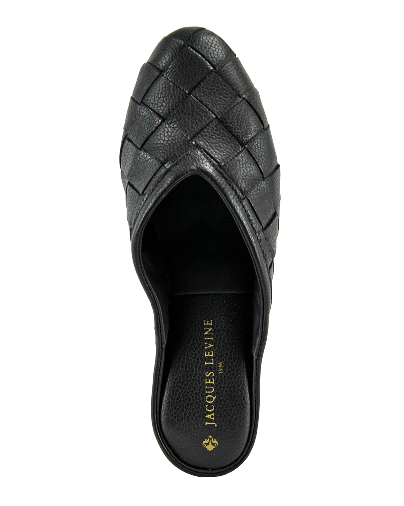 Jacques Levine Woven Leather Slipper (6590561943617)