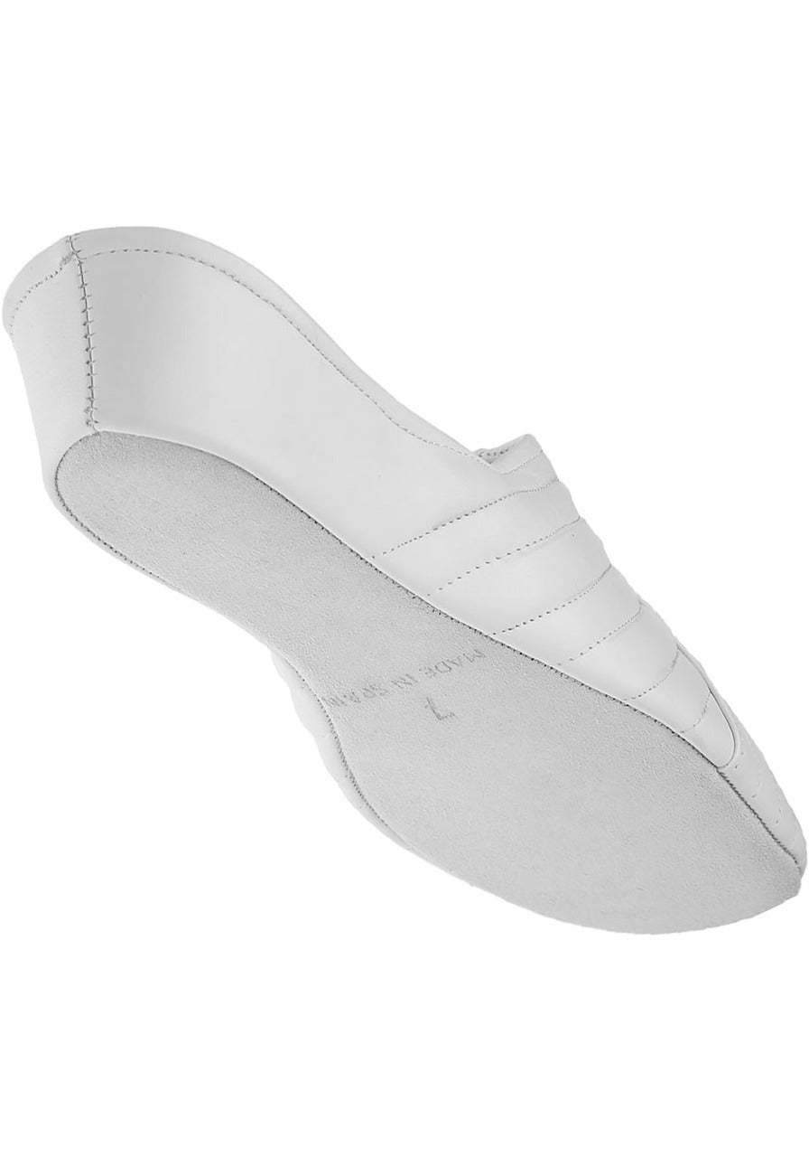 Jacques Levine Leather Wedge Slipper White