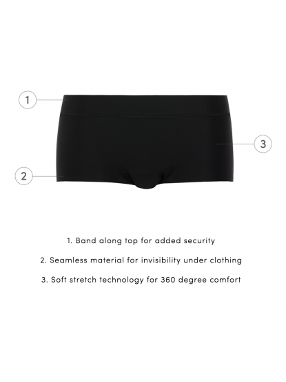 Invisible stretchy fabric Boyshort Panty