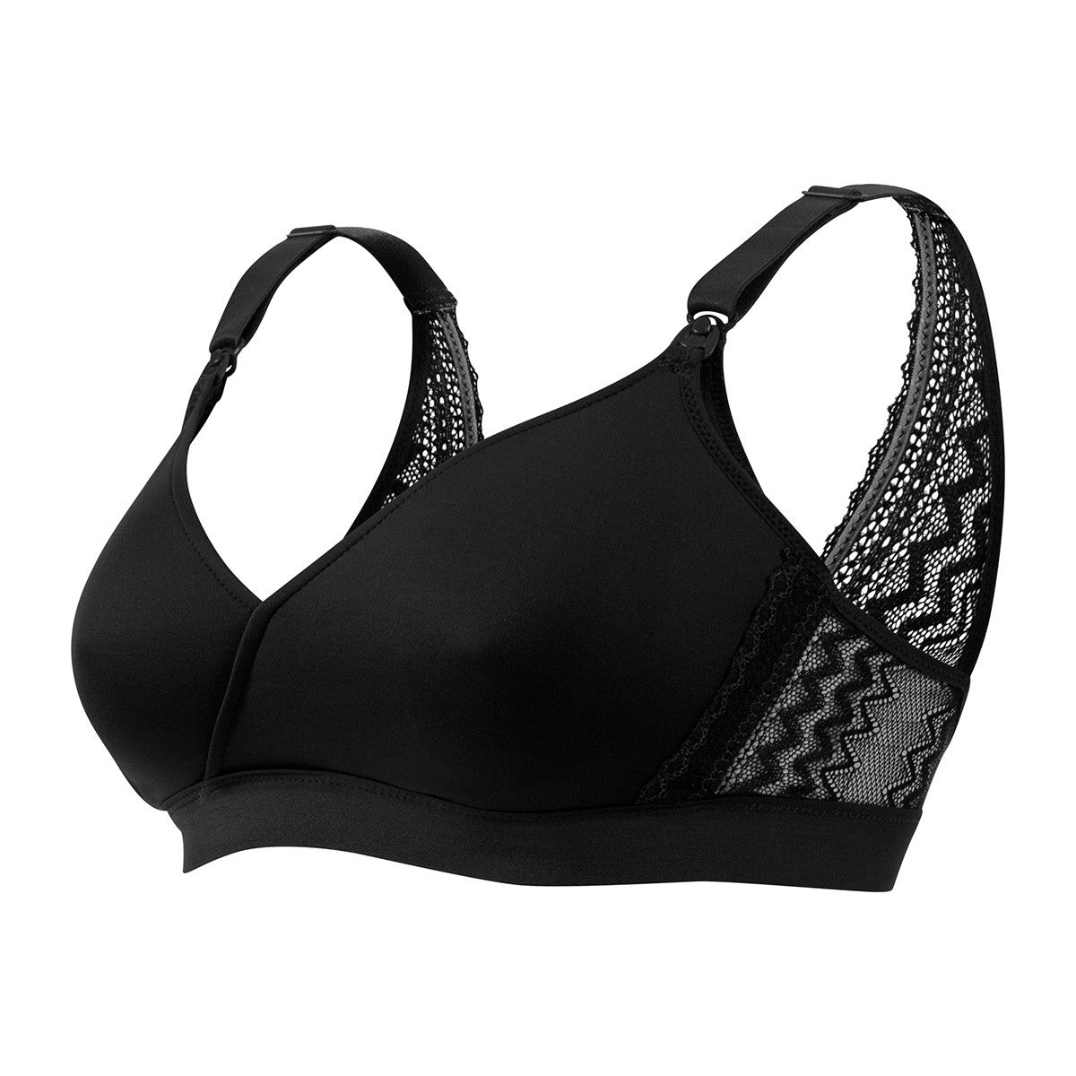 Cache Coeur Serena Serena Maternity and Nursing Bra 32/C/D Black (1892891656257)