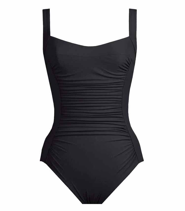Karla Colletto Basic Square Neck Swimwear Tank 6 Black (552020934721)
