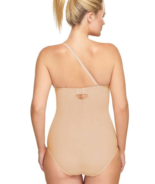 Wacoal 185021 Womens Plus Size Shapewear Strapless Bodysuit Sand