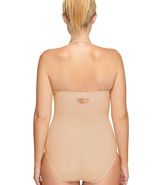 Center back seam for body shaping Black 